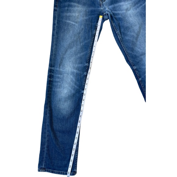 Bonobos Slim Fit Straight Leg Jeans Medium Wash Fading Whiskering - Size 30/32 - Picture 7 of 9